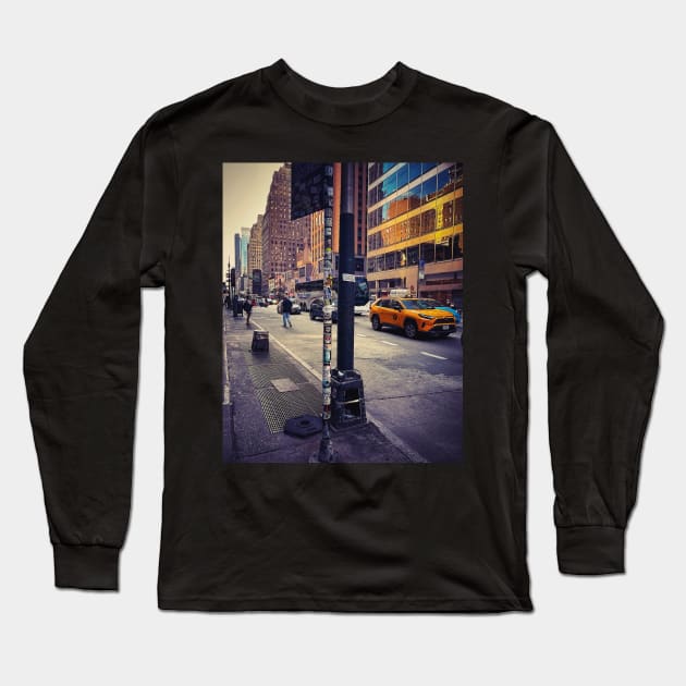 6th Avenue, Manhattan, NYC Long Sleeve T-Shirt by eleonoraingrid